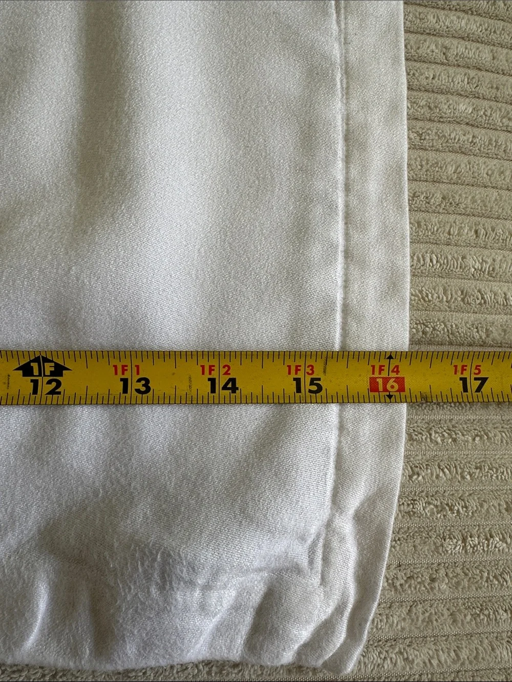 Crate&Barrel Windsor Napkin White Rectangular 16x20 in Set of 7